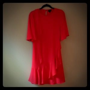 Target Who What Wear Red Ruffle Dress
